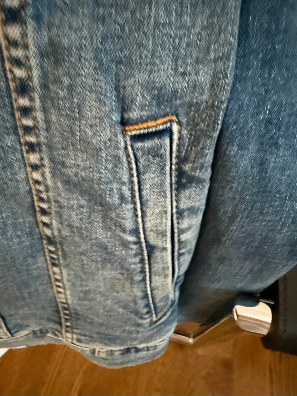 LC Lauren Conrad Medium Blue Denim Jean Jacket - Picture 5 of 15